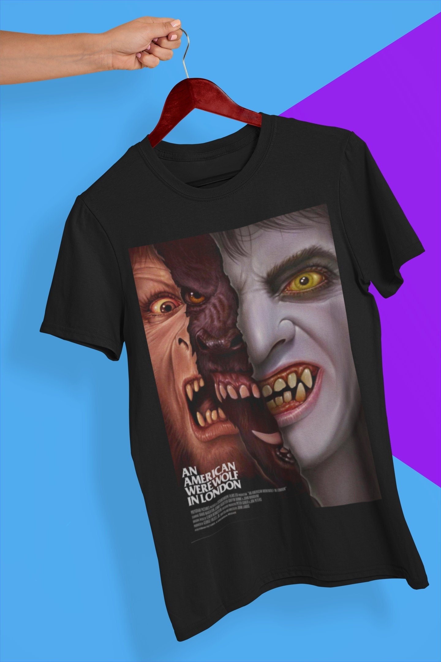 Art American Werewolf In London Movie Halloween Unisex T-Shirt