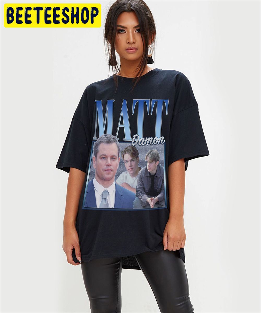 Art Matt Damon Retro Vintage Art Unisex T-Shirt