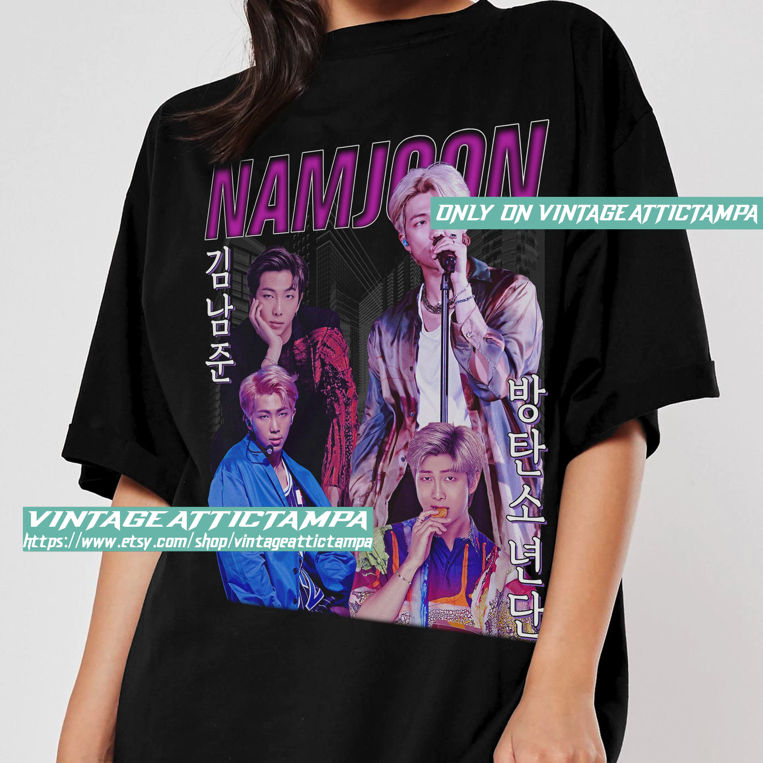 Art Namjoon Korean Pop Singer Kpop Vintage Unisex T-Shirt