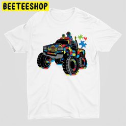 Autism Mega Truck Kids Monster Truck Austim Unisex T-Shirt