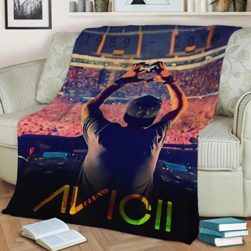 Avicii Music Album Poster Best Seller Fleece Blanket Throw Blanket Gift