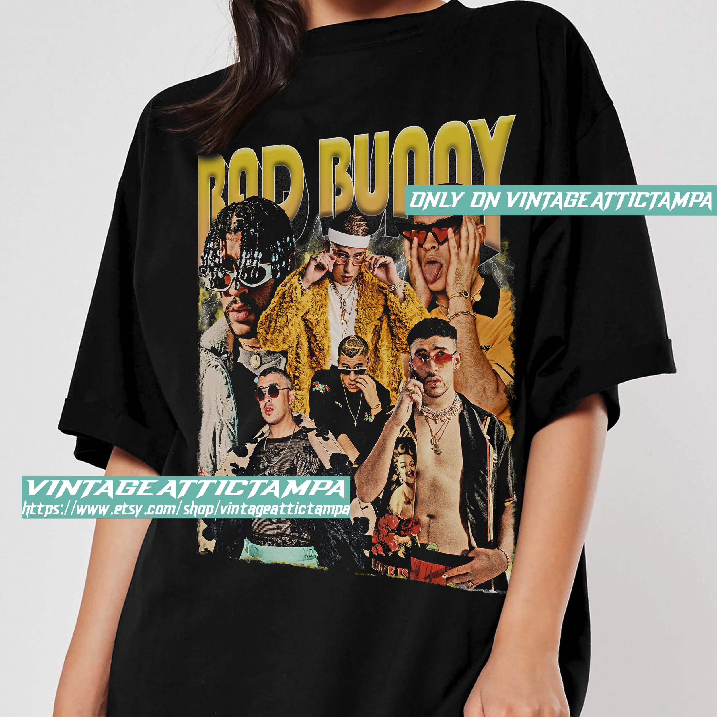 Bad Bunny El Ultimo Tour Del Mundo Hip Hop 90’s Vintage Unisex T-Shirt