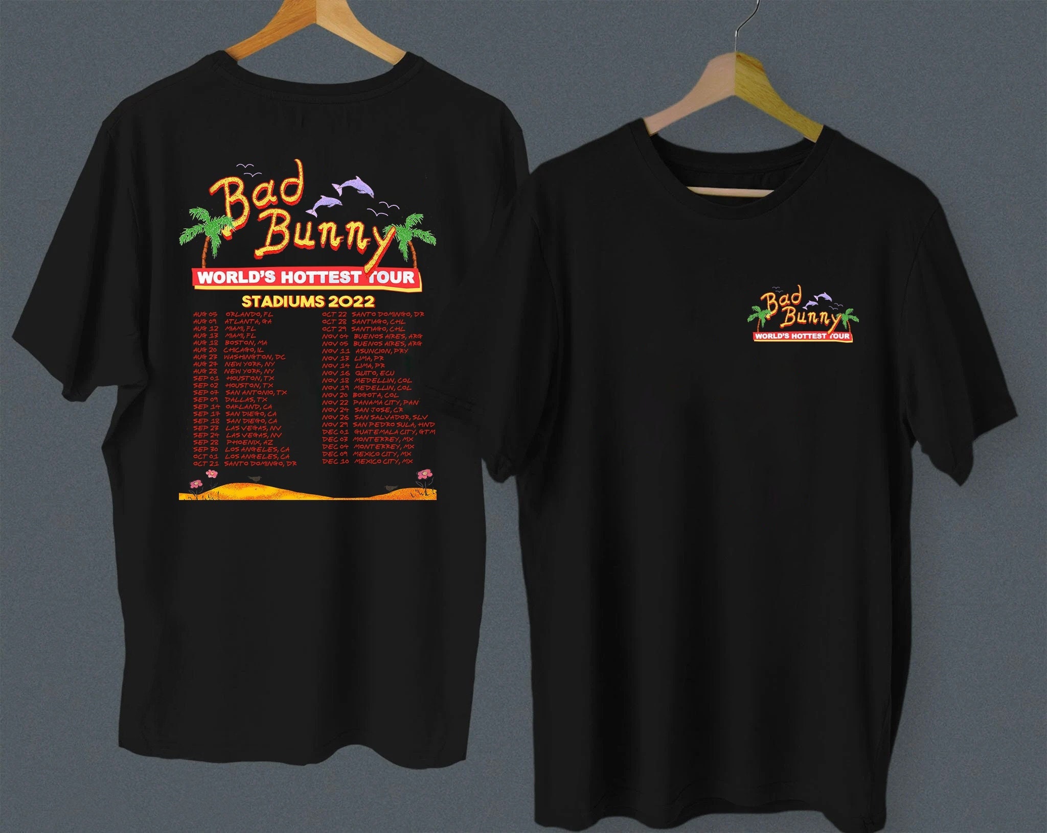 Bad Bunny Hottest Tour Un Verano Sin Ti Bad Bunny Unisex T-Shirt