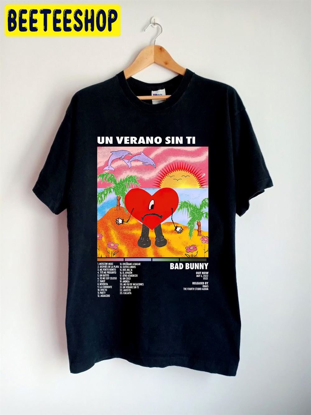 Buy Official Bad Bunny Un Verano Sin Ti Merch Pink Tee Un Verano Online in  India 