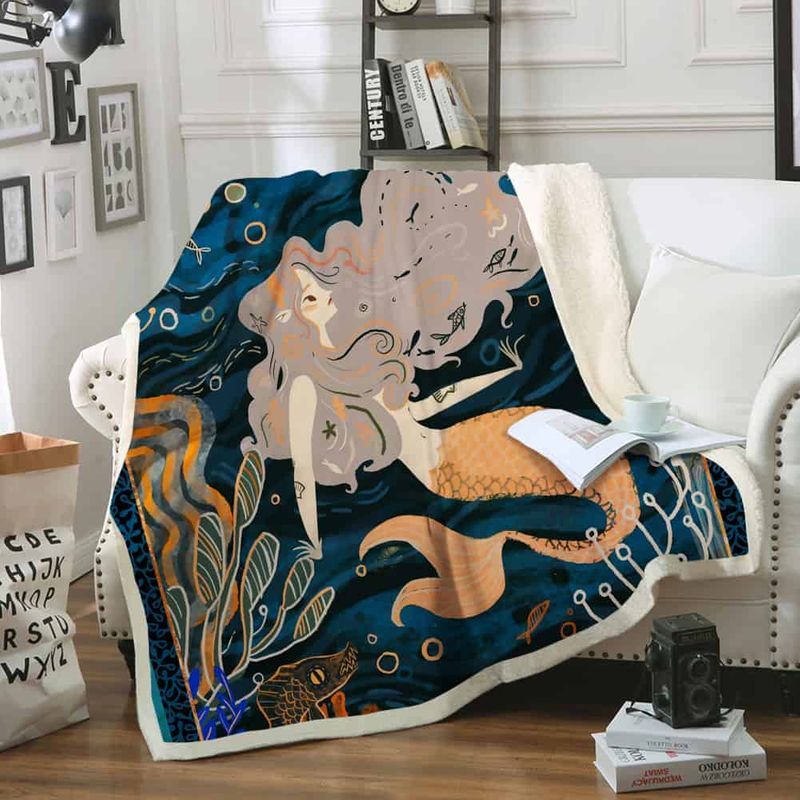 Beautiful Mermaid Premium Comfy Sofa Throw Blanket