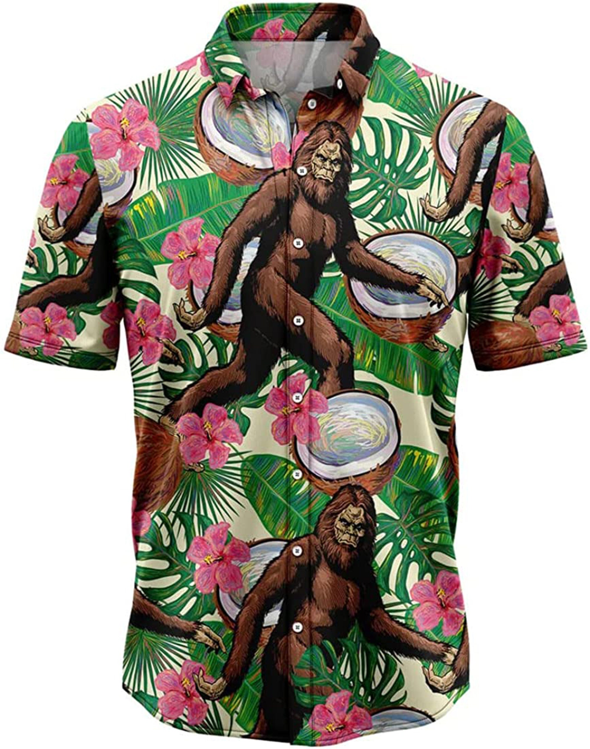Bigfoot Funny Art Hawaiian Shirt - Beeteeshop