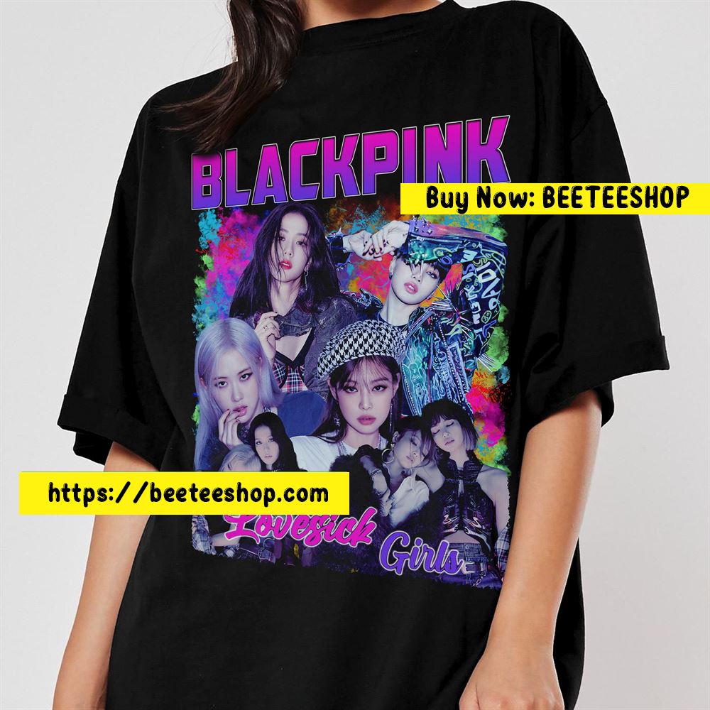 Black Pink Korean Pop Singer Kpop Vintage Unisex T-Shirt