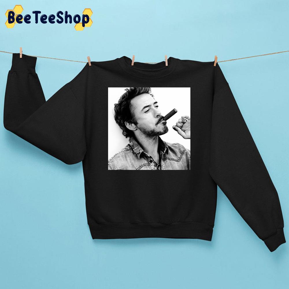 Black White Art Robert Downey Jr Unisex Sweatshirt