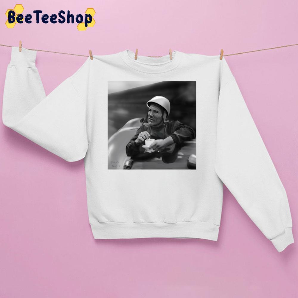 Black White Vintage Sir Stirling Moss Racing Unisex Sweatshirt