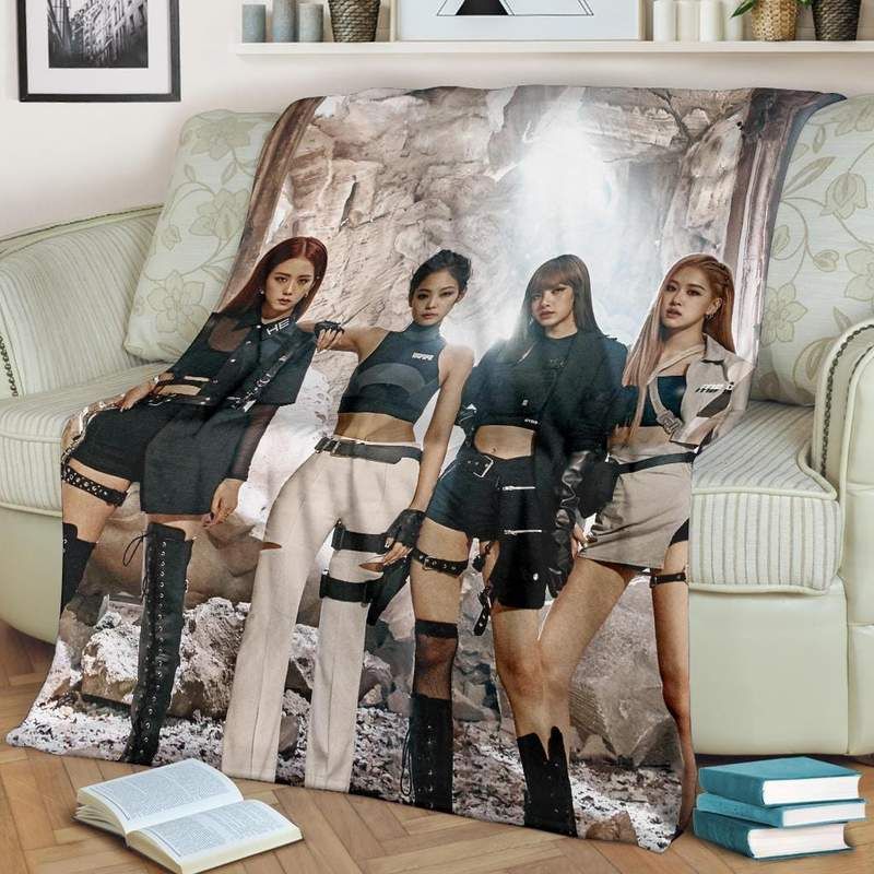 Blackpink Kill This Love Fleece Blanket Throw Blanket Gift