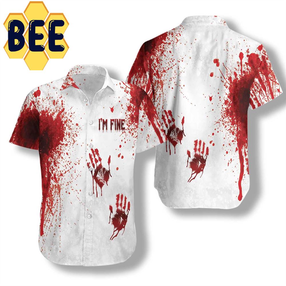 Blood Splatter Halloween Hawaiian Shirt