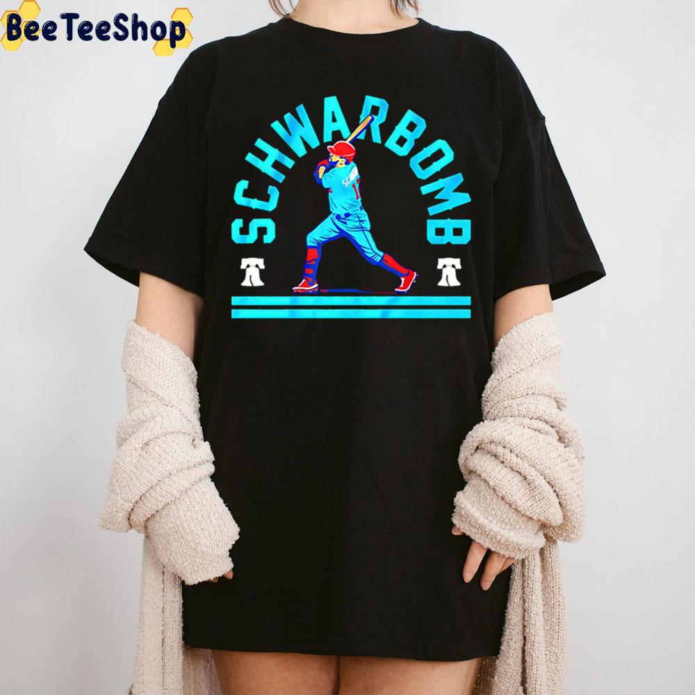 Blue Retro Art Kyle Schwarber Baseball Unisex T-Shirt