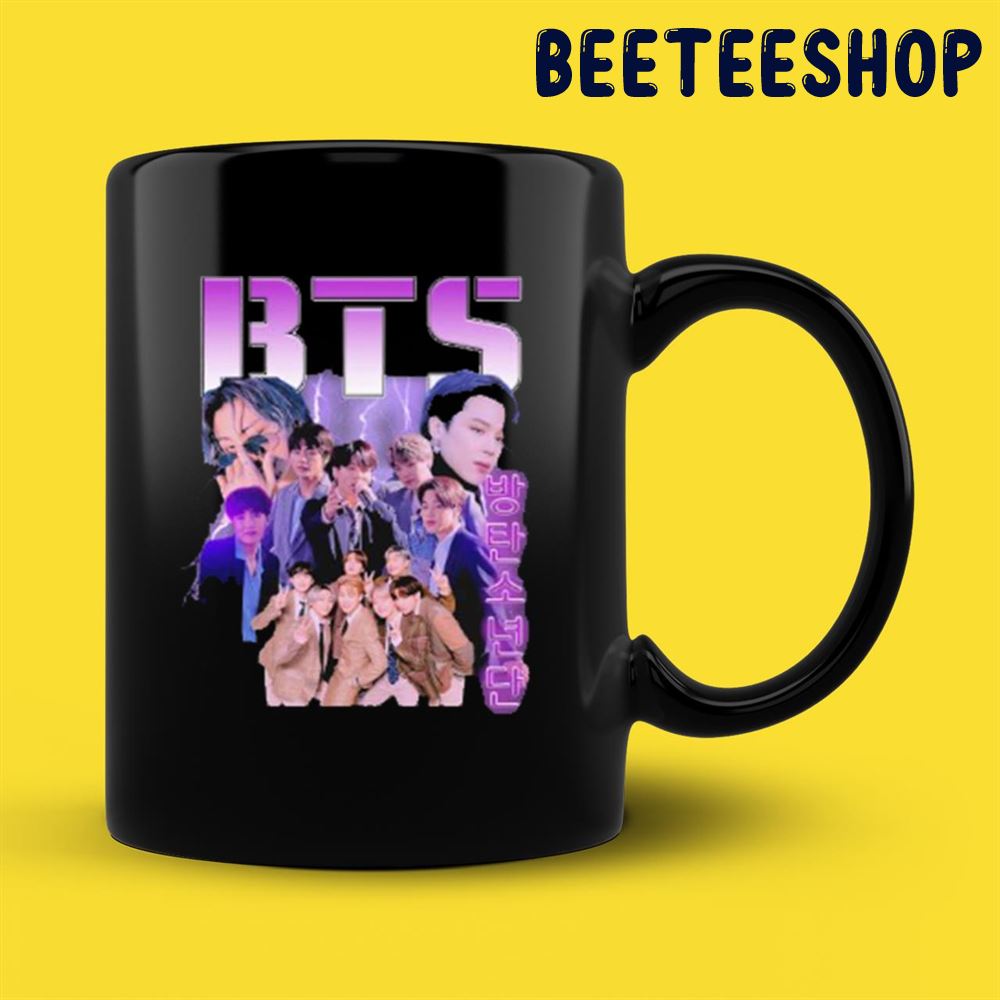 BTS Group Aka Bangtan Boys Vintage Meet Jin Suga Jhope Mug