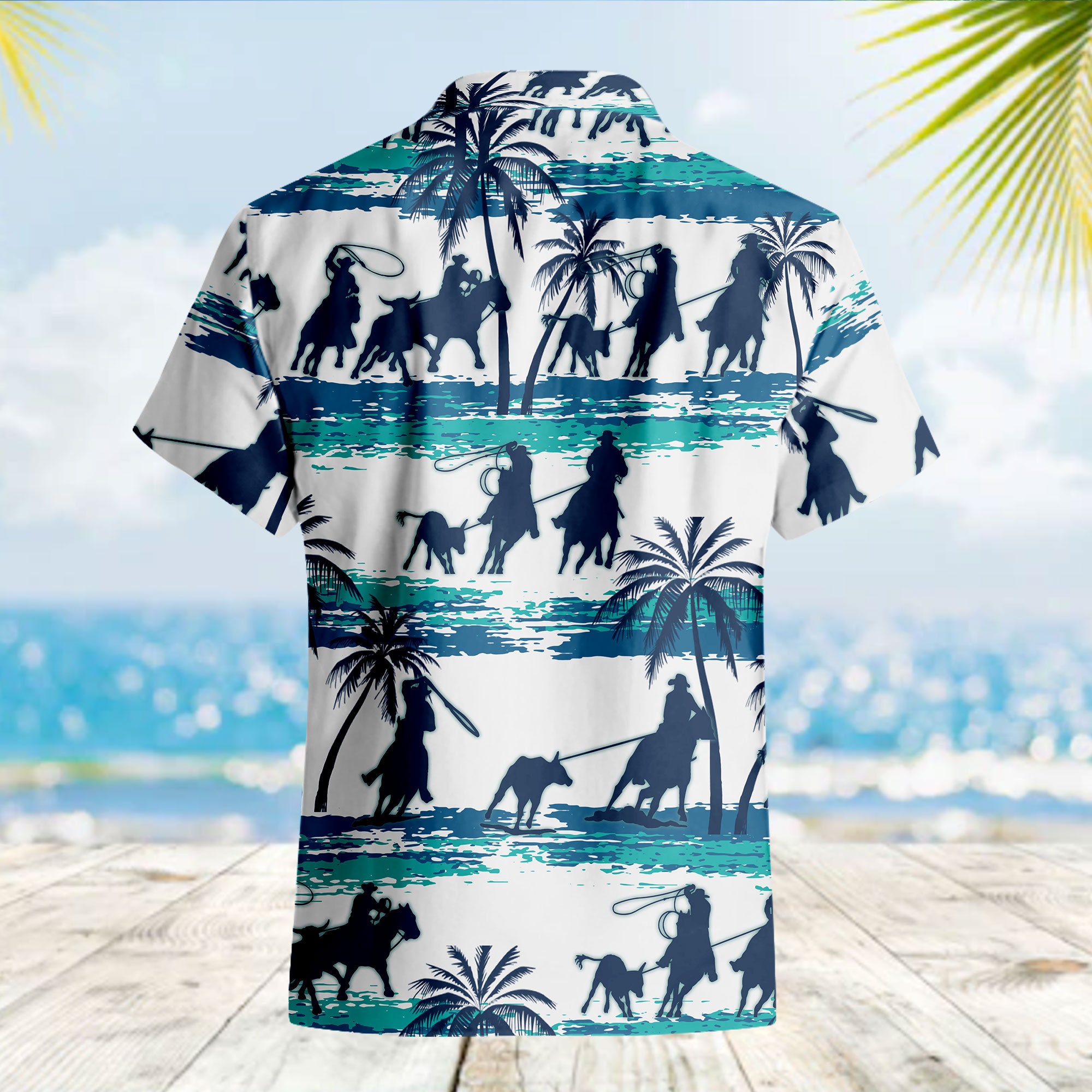 Bull Riding Hawaiian Shirt