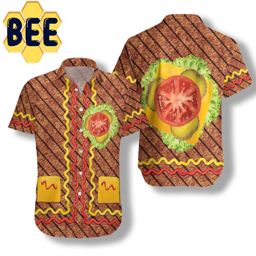 Burger Halloween Hawaiian Shirt