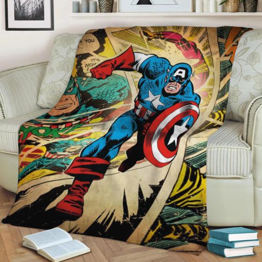 Captain America Best Seller Fleece Blanket Throw Blanket Gift 1