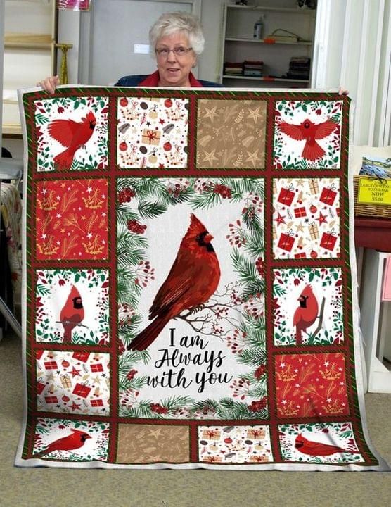 Cardinal I Am Always With You Blanket