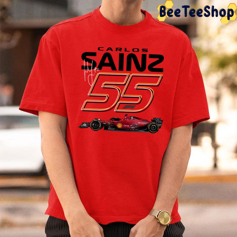 Carlos Sainz 55 F1 Team Racing Unisex T-Shirt