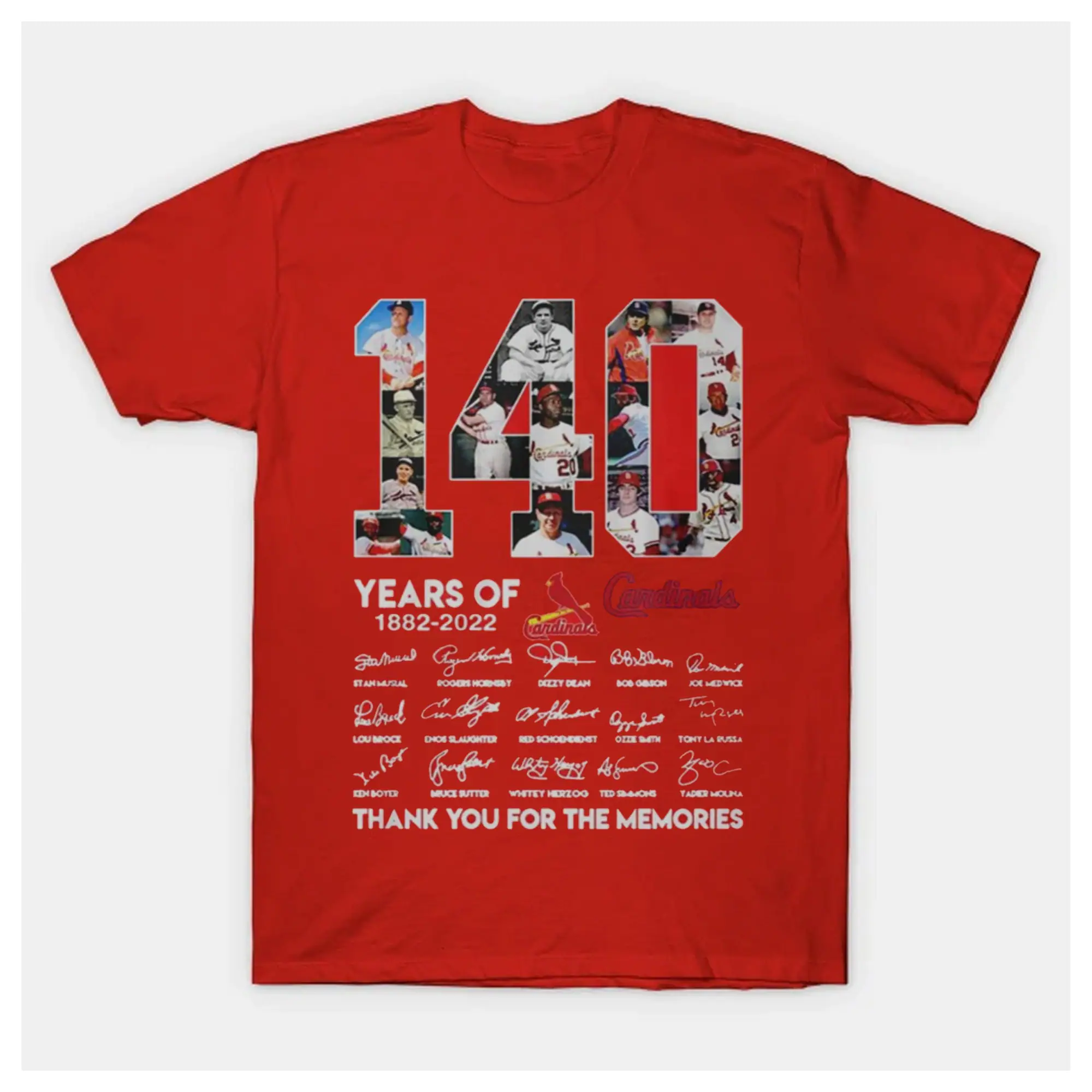 Carnidals 140 Years Anniversary Signature 1882 2022 Thank You For Memories 2022 Farewell Tour Unisex T-Shirt