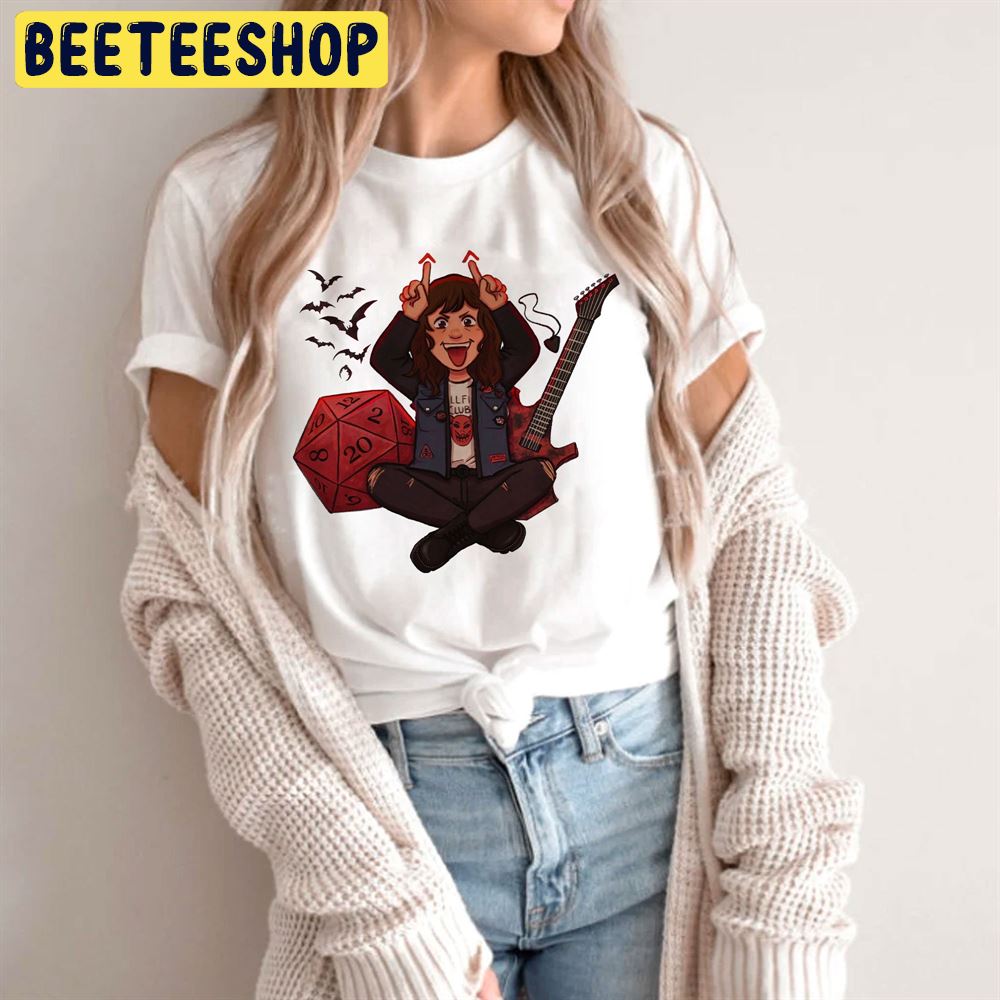 Cartoon Art Eddie Munson Stranger Things 4 Unisex Sweatshirt