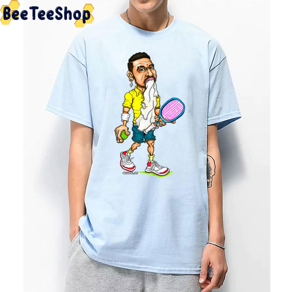 Cartoon Art Nick Kyrgios Tennis Unisex T-Shirt