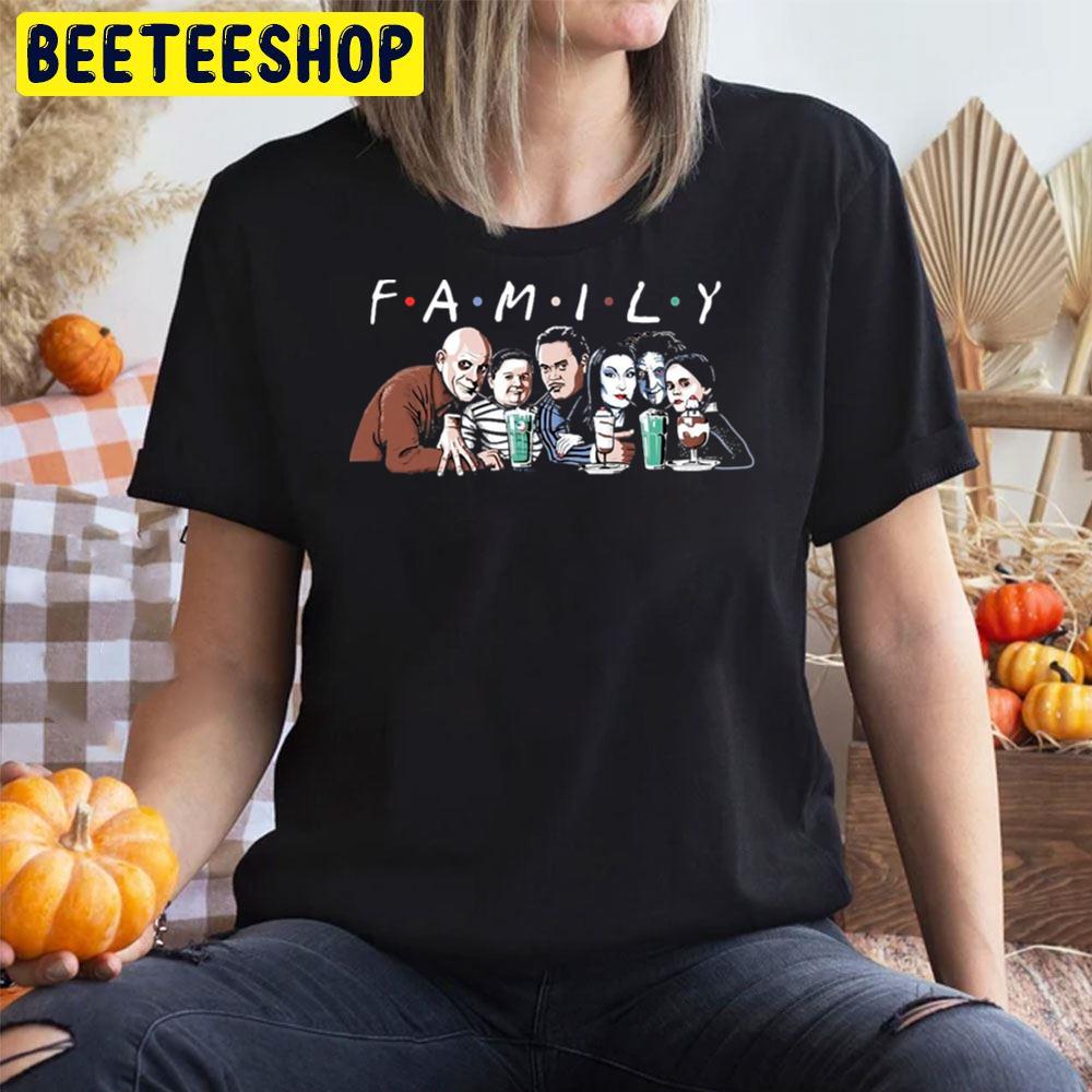 Cartoon Character The Adams Family Cute Halloween Unisex T-Shirt