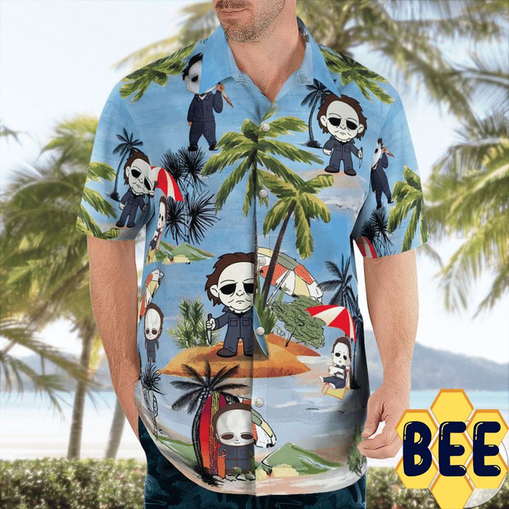 Chibi Michael Myers Halloween Hawaiian Shirt