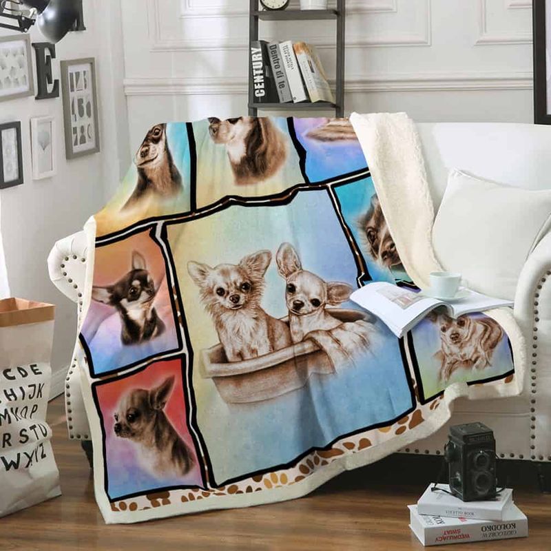 Chihuahua Dog Premium Comfy Sofa Throw Blanket