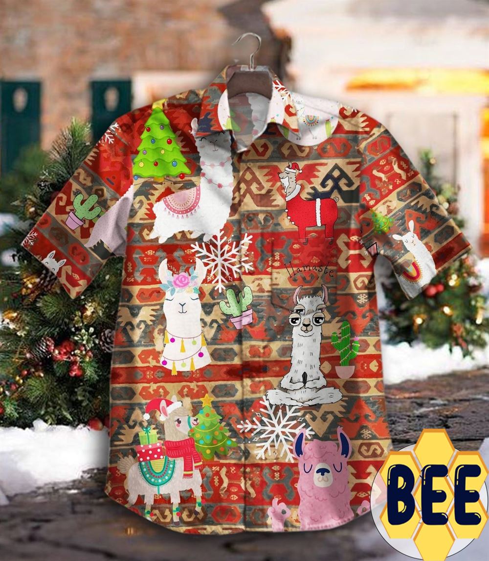 Christmas Lama Hawaiian Shirt