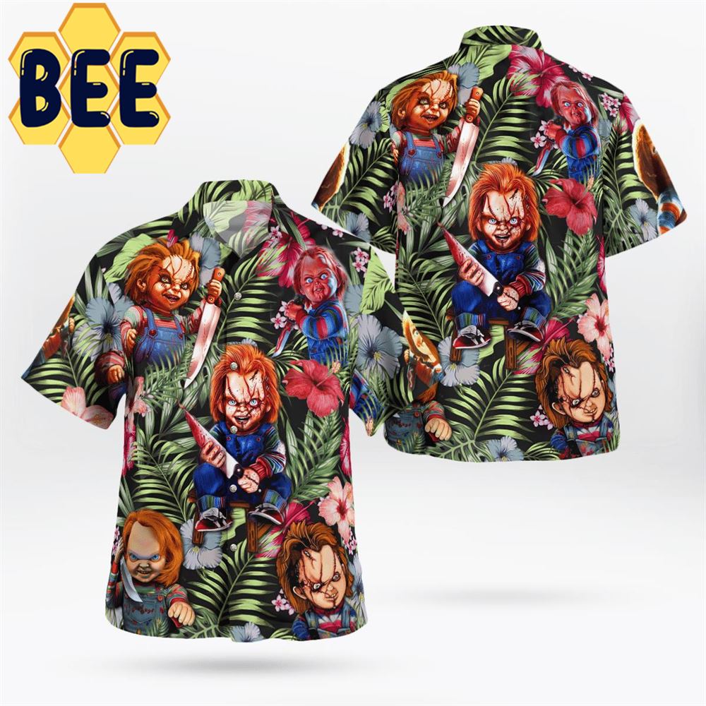 Chucky Just Wanna Have Fun Scream Halloween Hawaiian Shirt