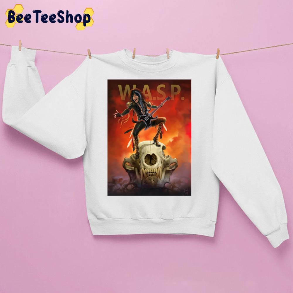 Colorful Sky On Skull W.A.S.P. Band Unisex Sweatshirt