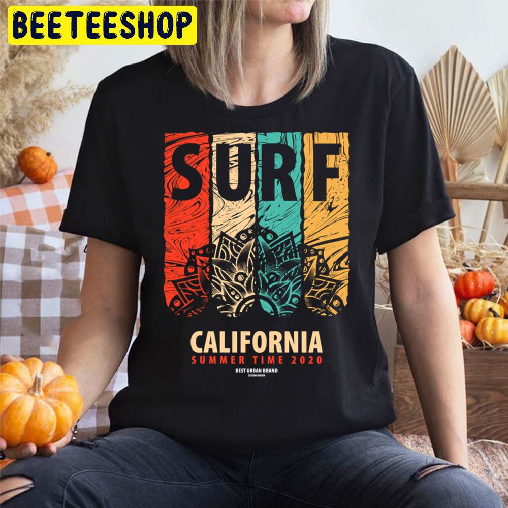 Colorful Surf Seamless Pattern String Surf Halloween Unisex T-Shirt