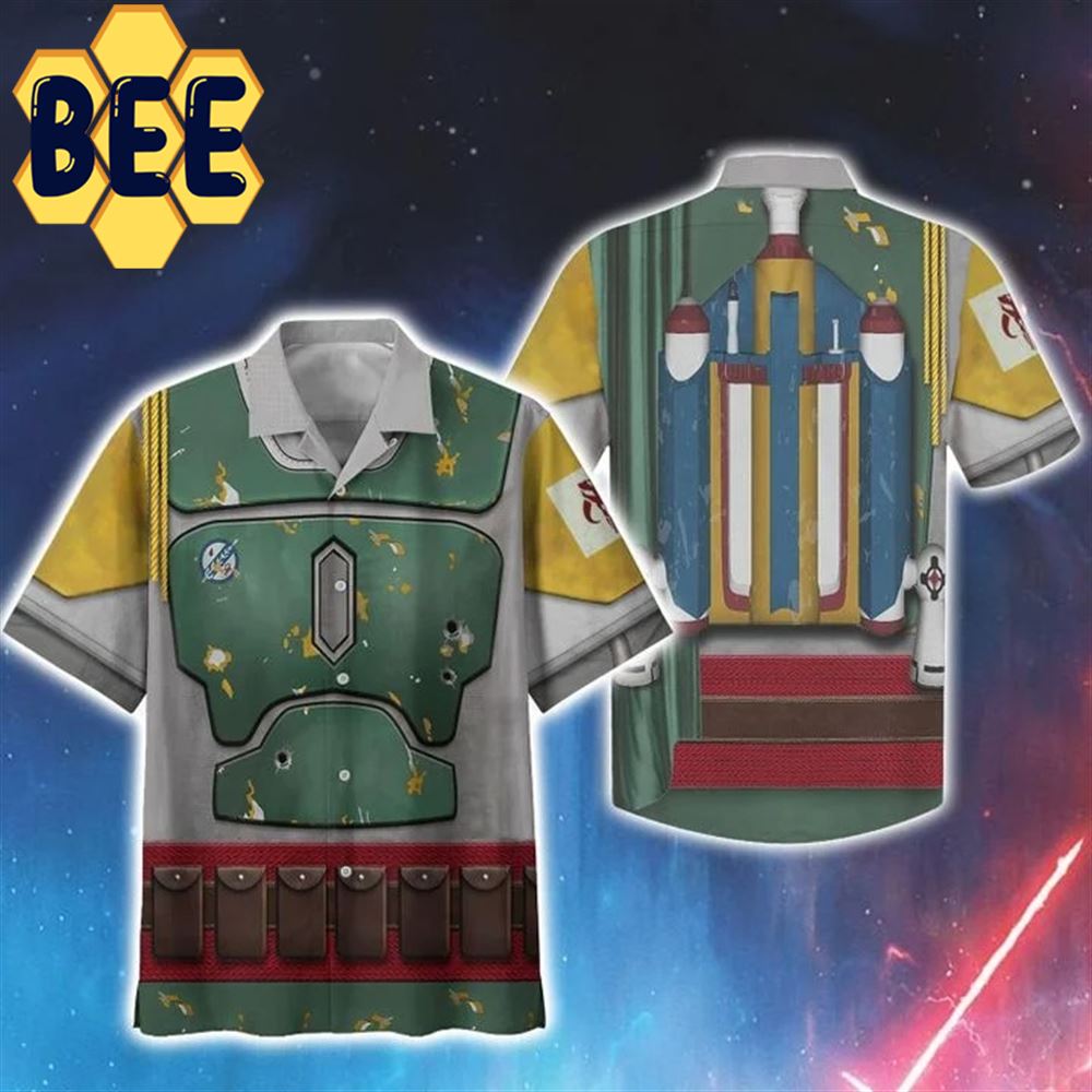 Cosplay Boba Fett SW Movie Halloween Hawaiian Shirt