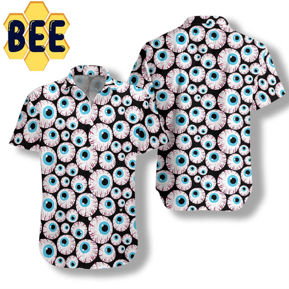 Creepy Eyeballs Halloween Hawaiian Shirt