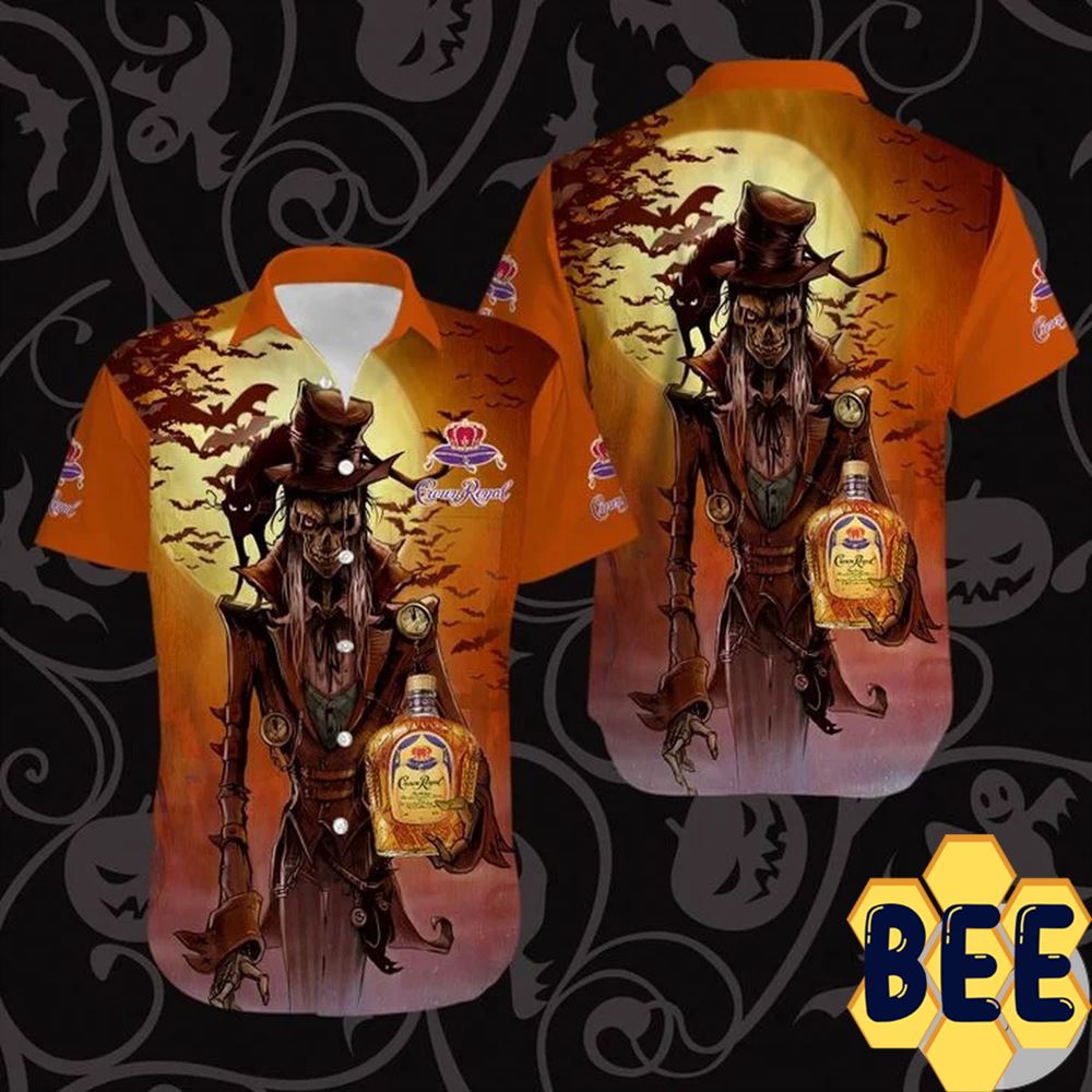 Crown Royal Creepy Halloween Hawaiian Shirt