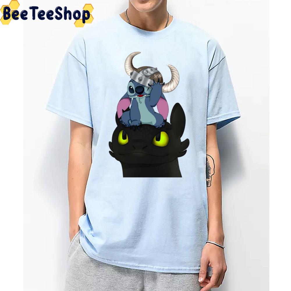 Cute Toothless And Stitch Unisex T-Shirt