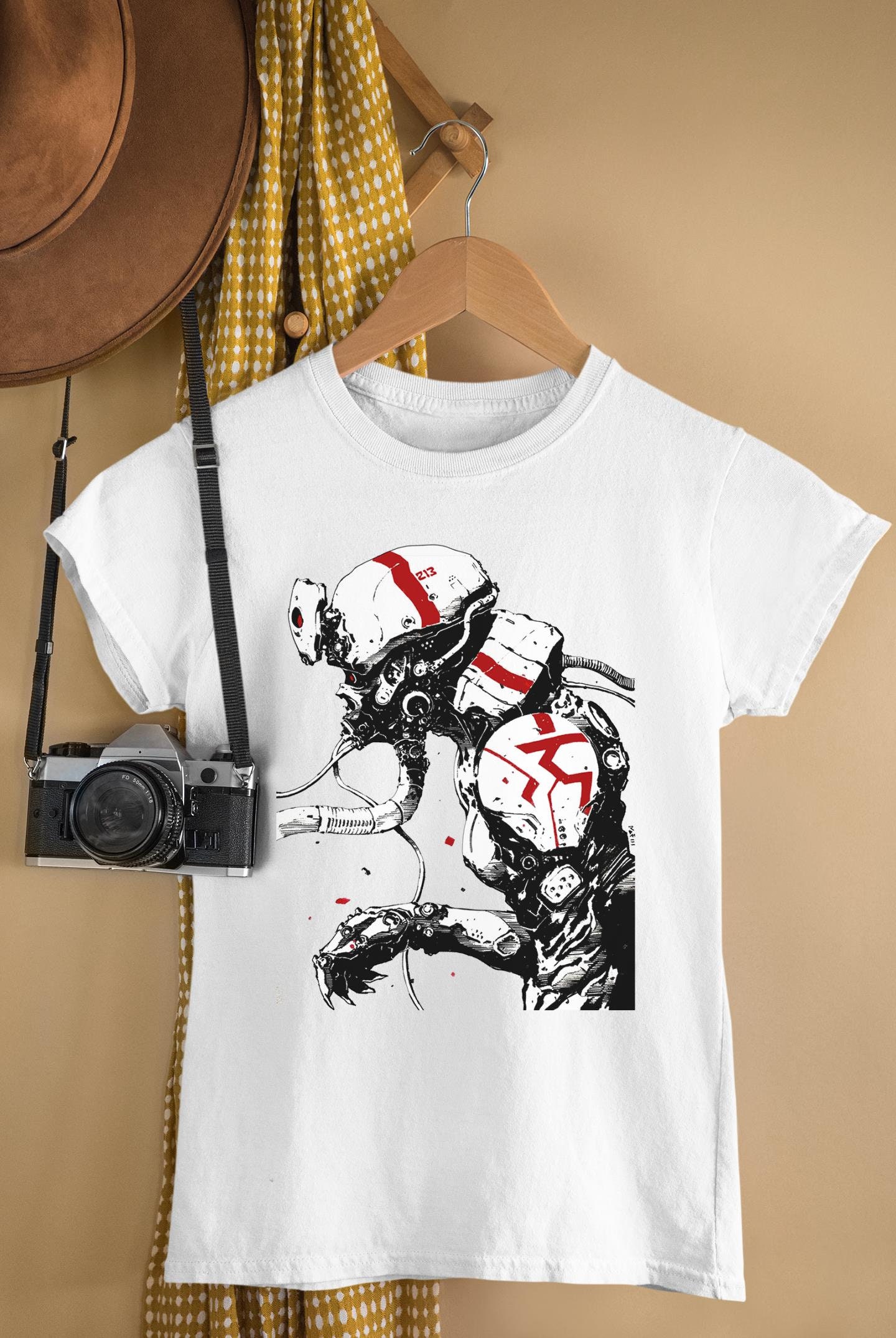 Cyberpunk Cyborg Soldier Futuristic Urban Style Unisex T-Shirt