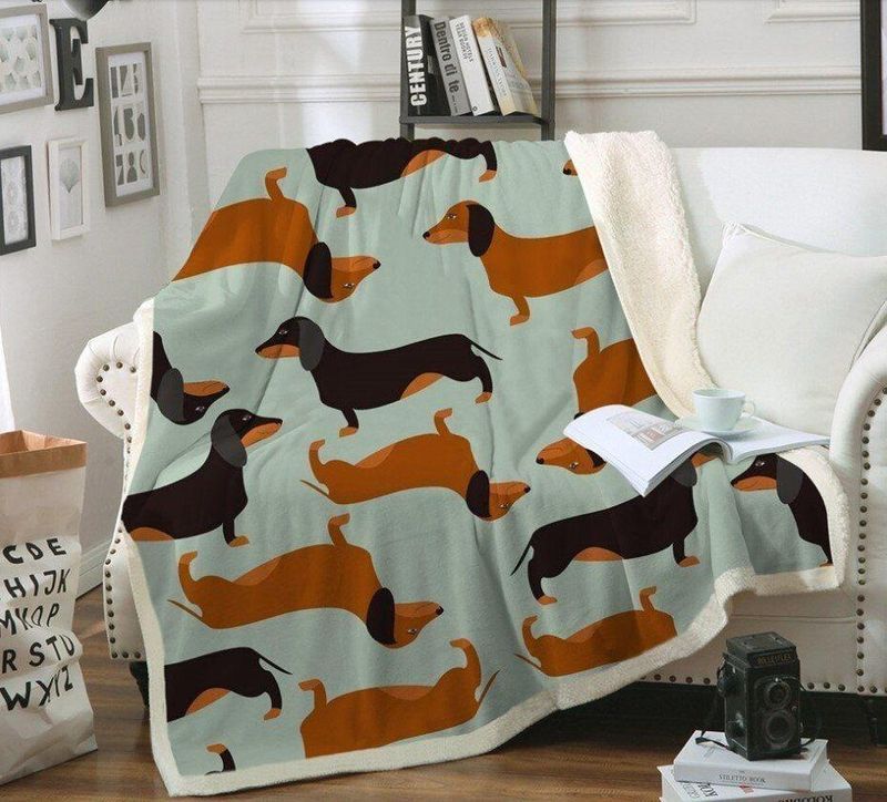 Dachshund Dog 1 Premium Comfy Sofa Throw Blanket