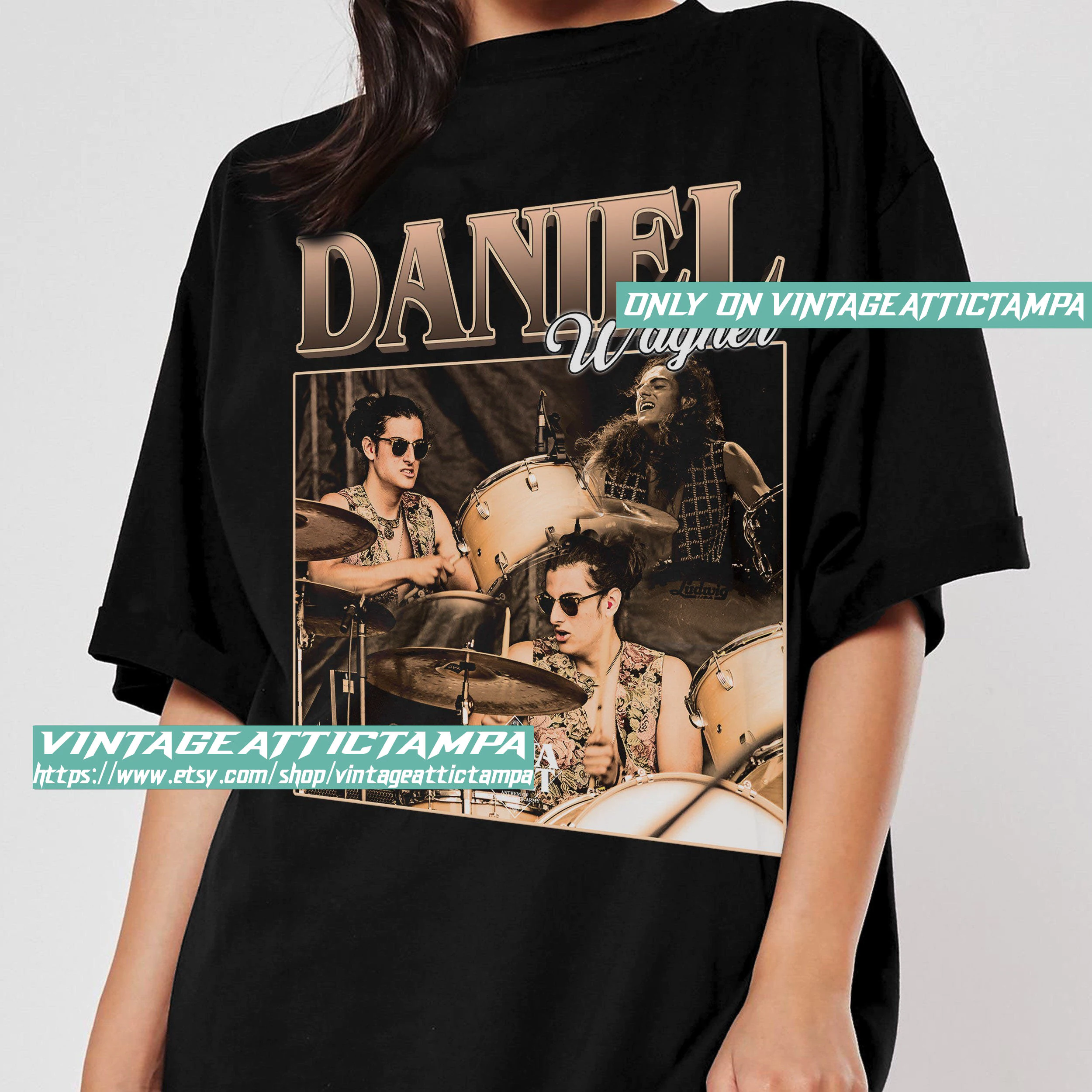 Daniel Wagner Strange Horizons Rock Band Vintage Unisex T-Shirt