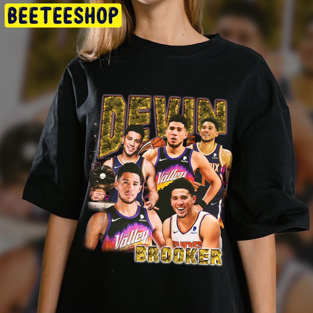 Christchurch Forstad Tilsvarende Devin Booker Nba Player Basketball Retro Vintage Unisex T-Shirt - Beeteeshop