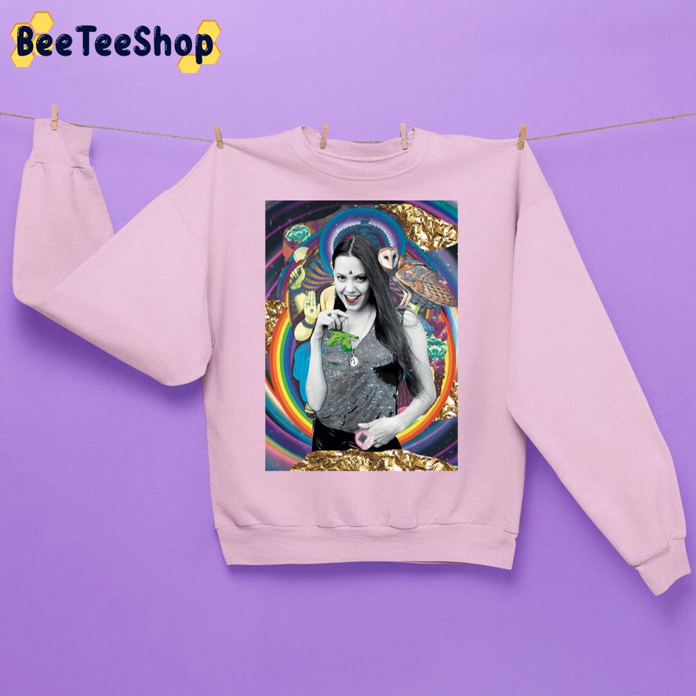 Digital Art Angelina Jolie Unisex Sweatshirt