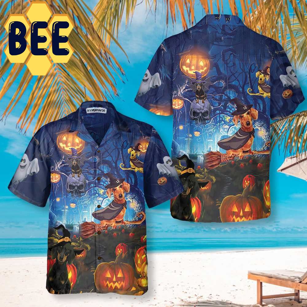 Dog The Witch For Halloween Hawaiian Shirt