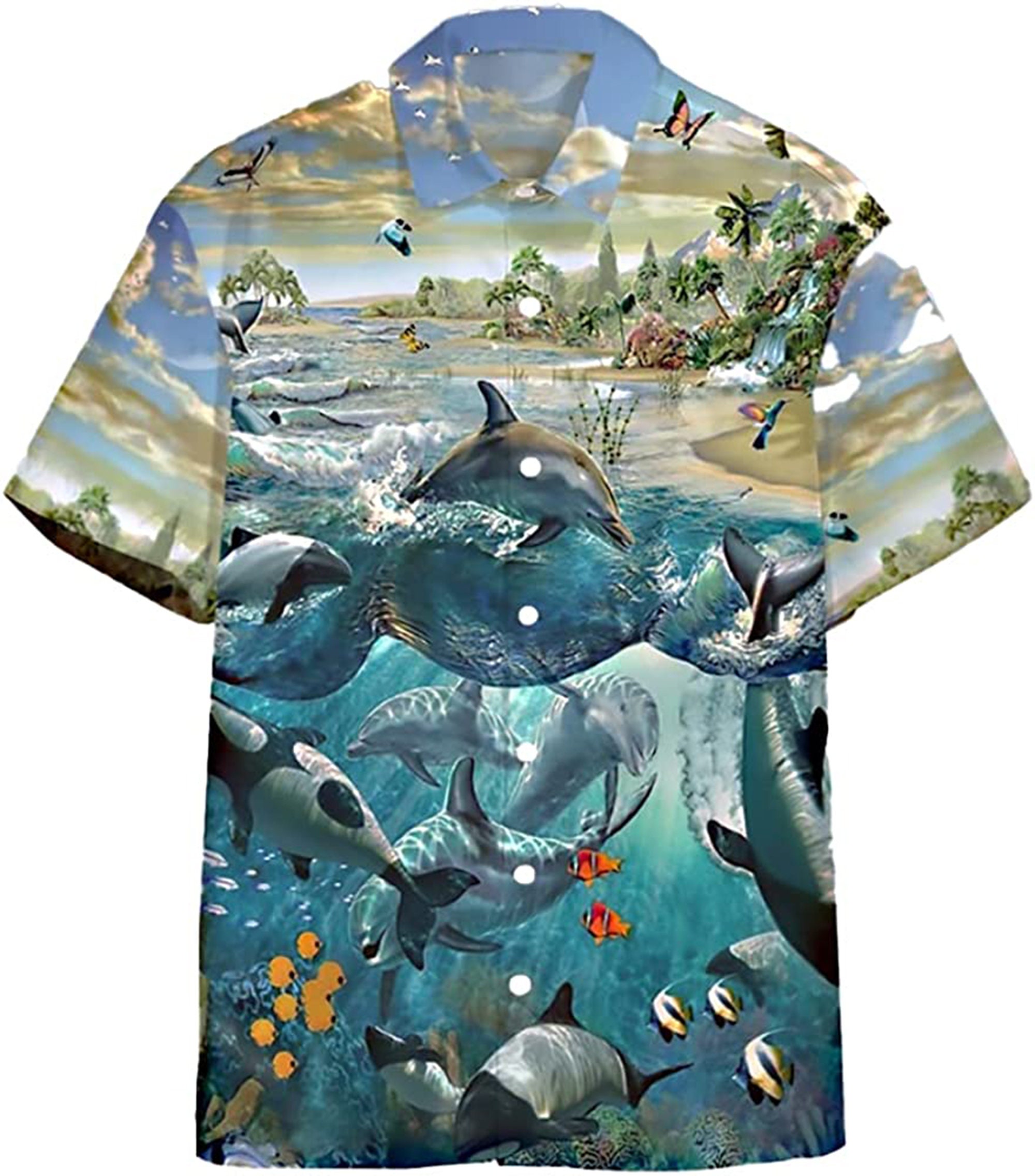 Dolphin Paradise Hawaiian Shirt