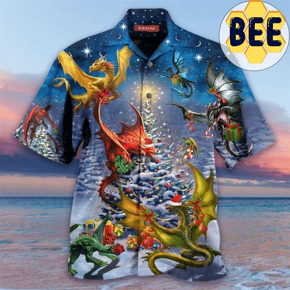 Dragons Merry Christmas Hawaiian Shirt