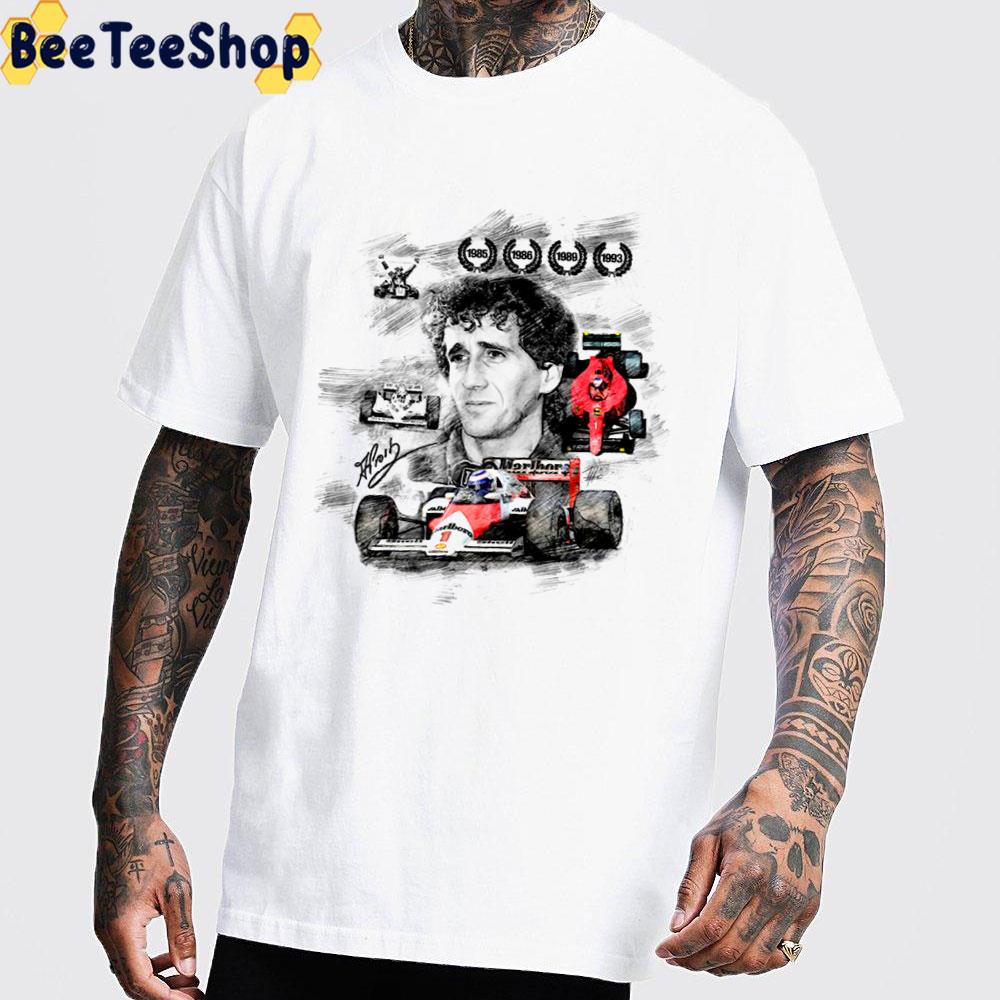 Drawing Art Alain Prost Racing Unisex T-Shirt