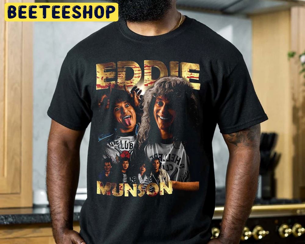 Eddie Munson Stranger Things 4 90s 80s Vintage Art Unisex T-Shirt