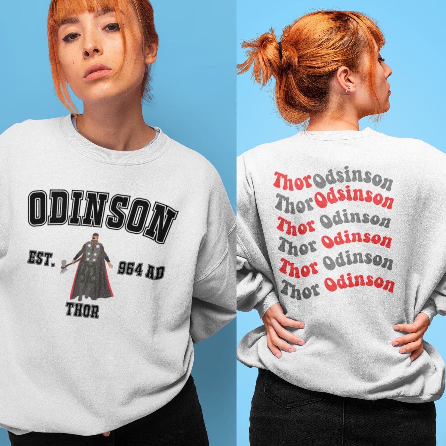 Est 964 Ad Thor Love And Thunder Thor Odinson Unisex Sweatshirt