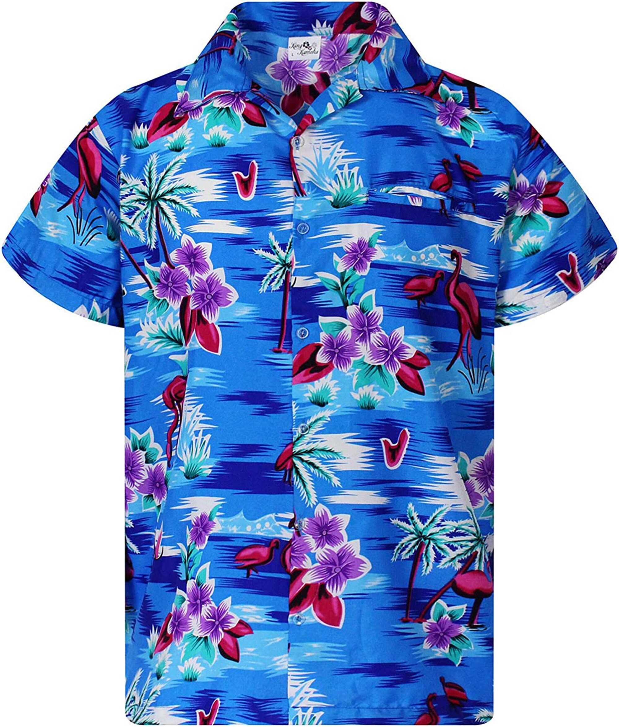 Flamingos And Flower Hawaiian Shirt - Beeteeshop