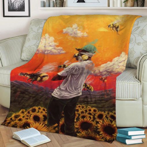 Flower Boy Fleece Blanket Throw Blanket Gift