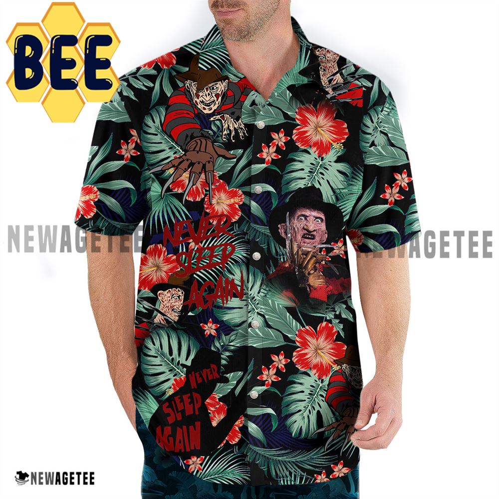 Freddy Krueger Never Sleep Again Halloween Hawaiian Shirt